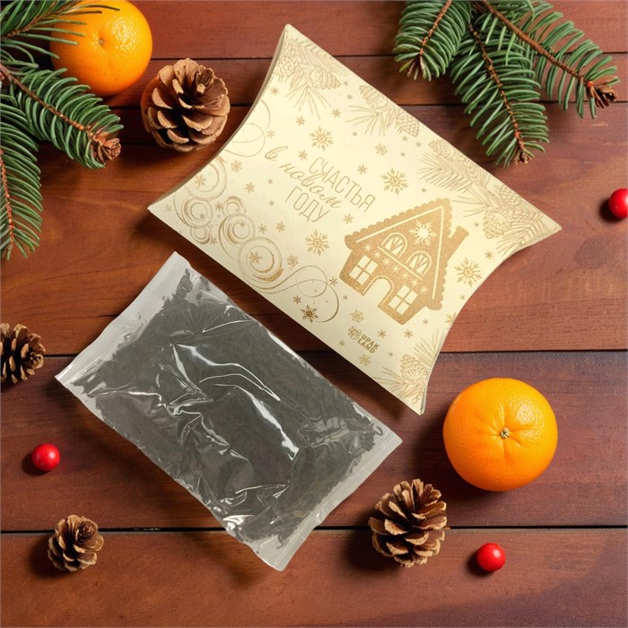 Чай черный индийский листовой 45г (в подарочной новогодней упаковке) 2382