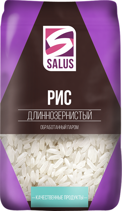 SALUS Рис длиннозернистый пропаренный 800г 2404