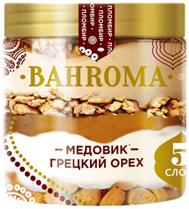 Мороженое Bahroma Медовик грецкий орех 320г 2393